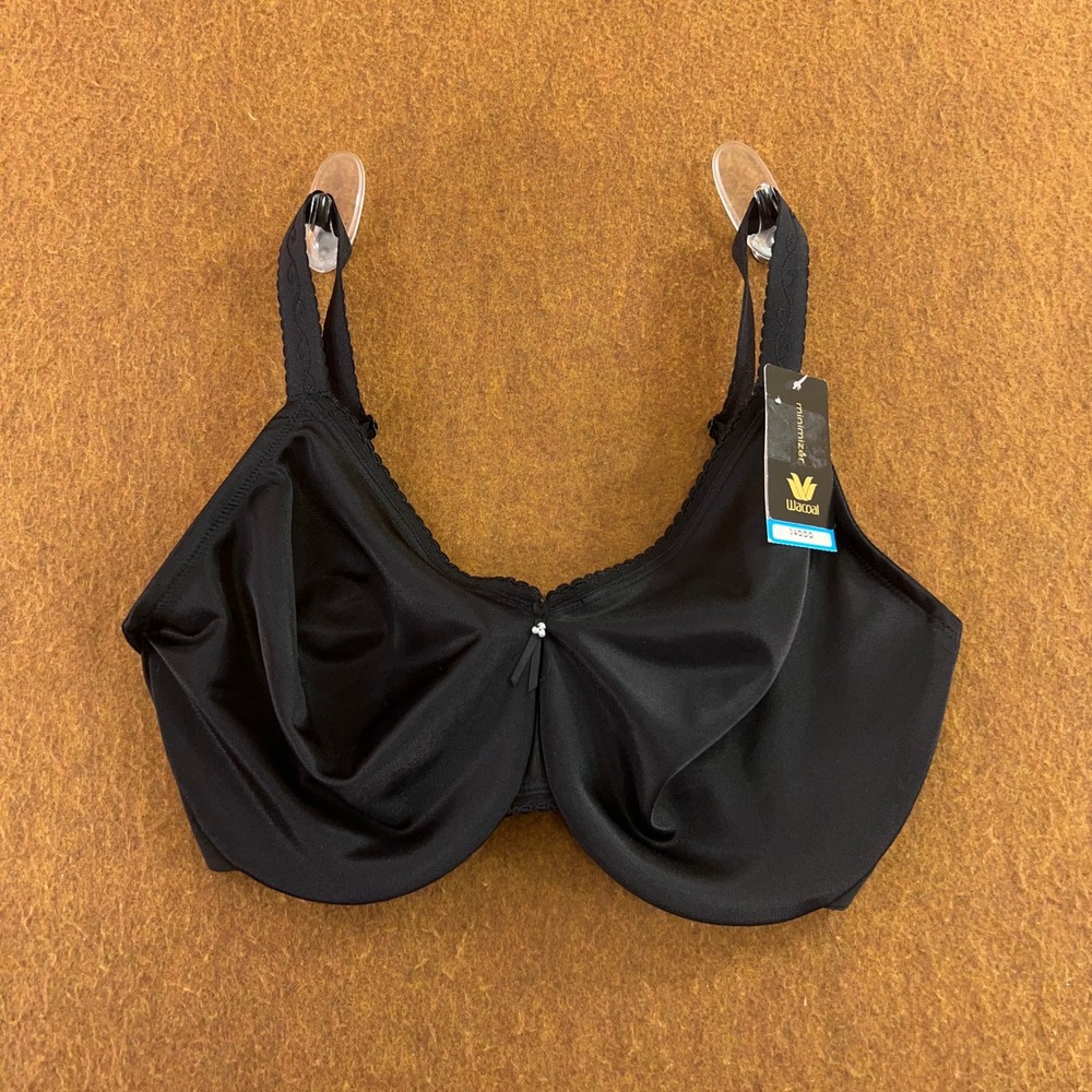 Wacoal Womens 34DDD Black Visual Effects Minimizer Underwire Bra 857109 NWT